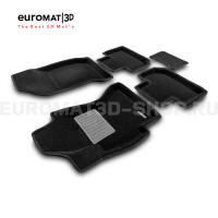 Текстильные 3D коврики Euromat3D Business в салон для Subaru Forester (2012-2018) № EMC3D-004709