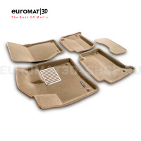 Текстильные 3D коврики Euromat3D Lux в салон для Audi Q7 (2005-2014) № EM3D-001105T Бежевый Текстильные 3D коврики Euromat3D Lux в салон для Audi Q7 (2005-2014) № EM3D-001105T Бежевый